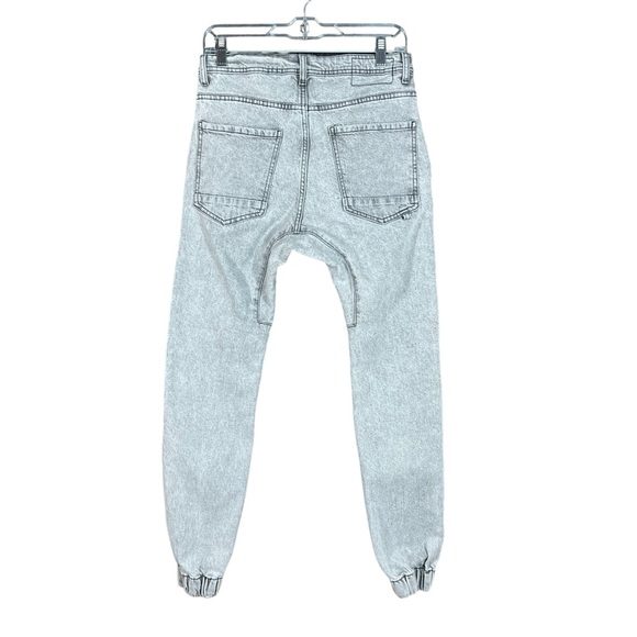 Cotton-On Gray Faded Wash Slim Denim Slouch Jogger Pants Women's Size 28 - Picture 2 of 12